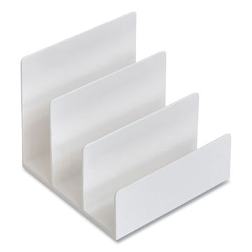 TRU RED™ Plastic Incline Mail Sorter, 3 Sections, Letter Size Files, 6.3 X 6.3 X 5.5, White freeshipping - TVN Wholesale